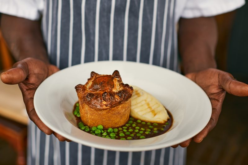 Award-winning pie at The Three Crowns